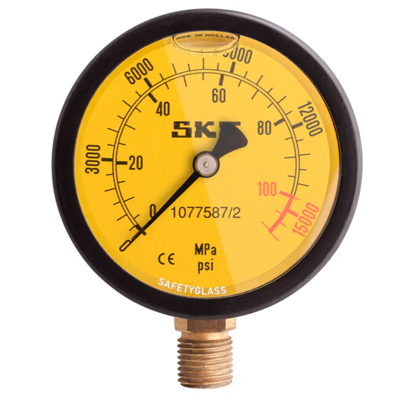 SKF 1077587/2 Hydraulic Pressure Gauge up to 1000 bar (100 MPa/14,500 psi)