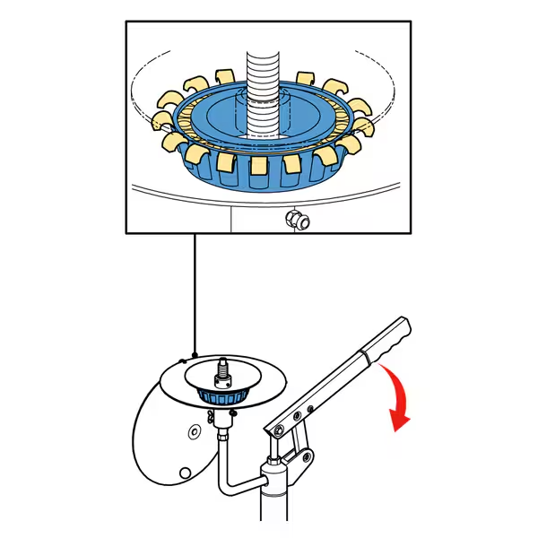 SKF VKN 550 Bearing packer for contamination free grease filling Closed system