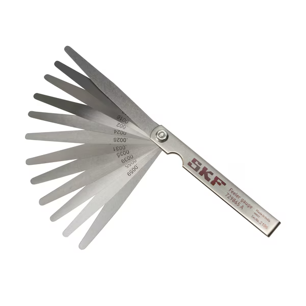 SKF 729865A Feeler gauge with 13 short blades of 100 mm 4in in a plastic cover