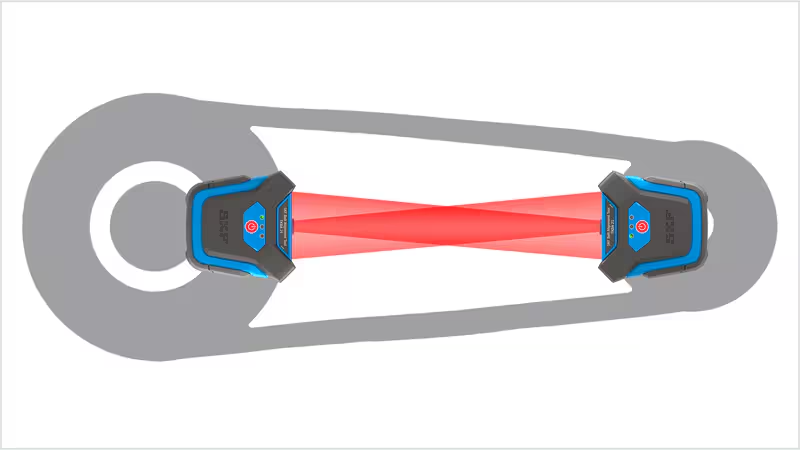 SKF TKBA 21 Belt alignment, pulley side, red laser, 2 laser units | Factory NEW