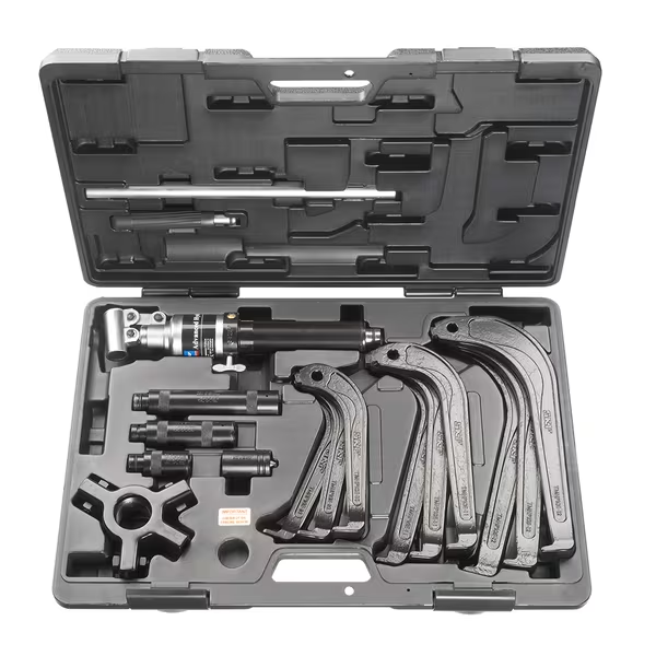 SKF TMHP 10E Hydraulic jaw puller kit for bearing dismounting with safety valve