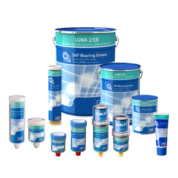 SKF LGWA 2/1  High load, high temp, high viscosity bearing Grease (Case of 6)